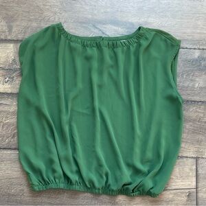 LOFT Forest Green Blouse